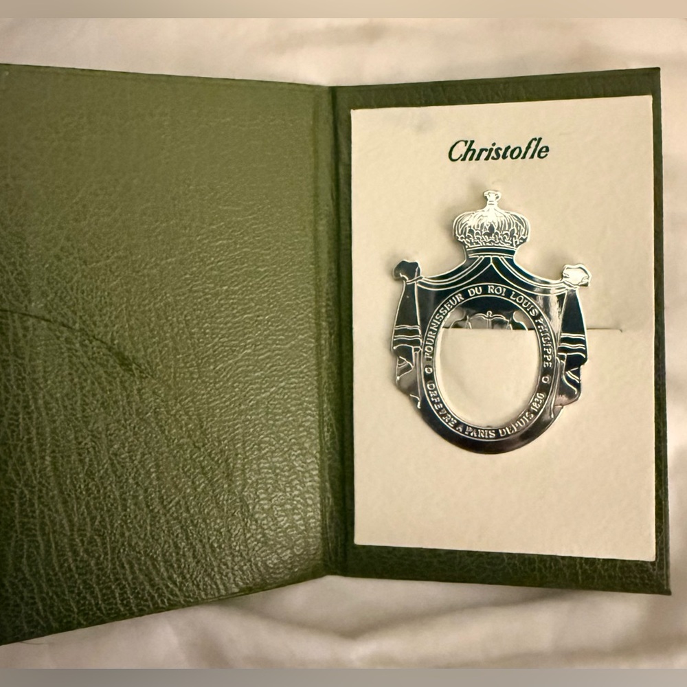 Christofle Silver Crest Emblem/Coat of Arms